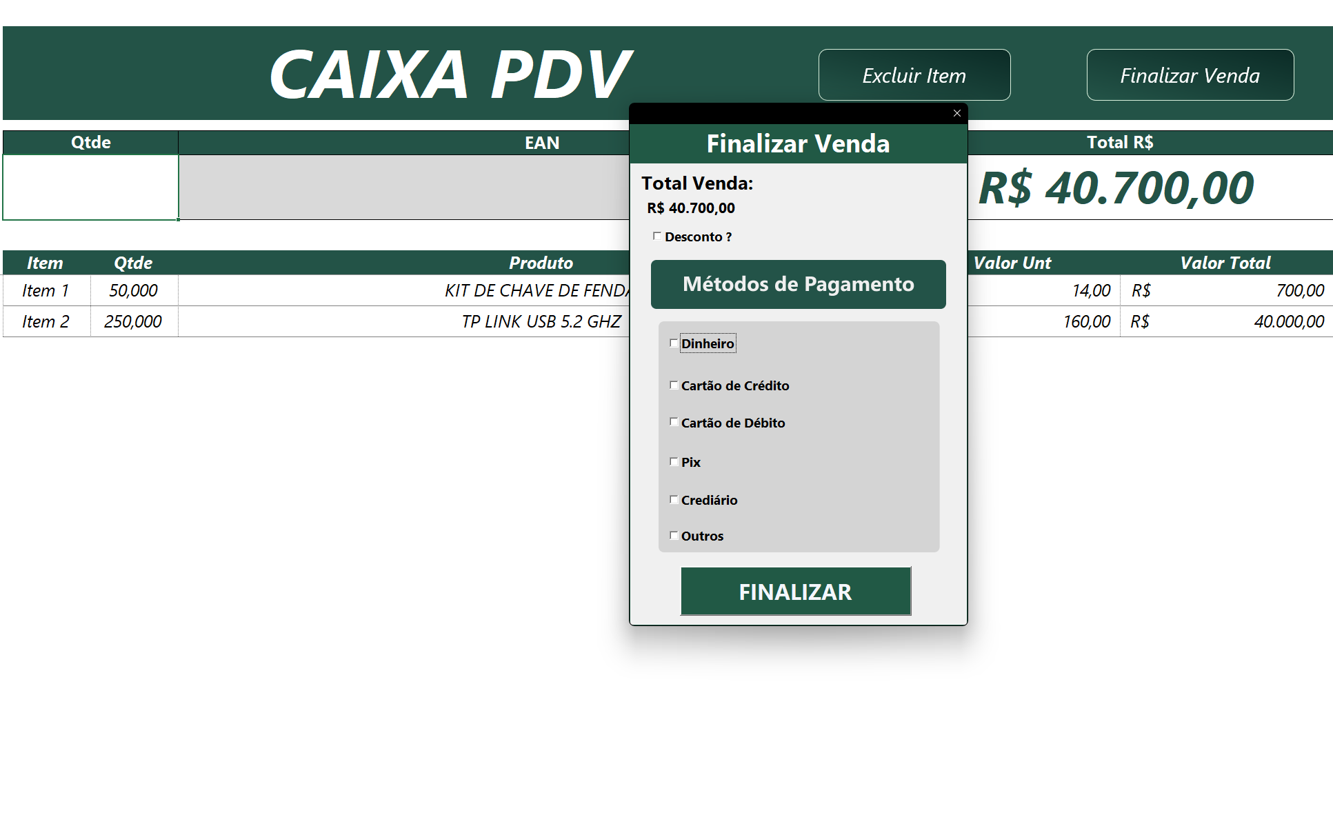 Mini Caixa